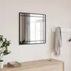 vidaXL Lustro ścienne czarne 60x60 cm kwadratowe żelazne Podgląd zdjęcia produktu 2