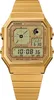 A close-up studio shot of a gold Casio watch. Voir les images du produit