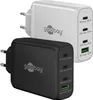 100 W USB-C PD GaN Multiport-Schnellladegerät weiß Produktbild-Vorschau 1