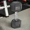 Činka 10 kg, šestihranná činka, gumový povrch, tělocvičné Náhled obrázku produktu 5