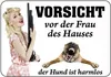 Kulthänger Blechschild Frau des Hauses KH 055 Produktbild-Vorschau 1