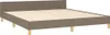 vidaXL Bettgestell ohne Matratze Taupe 160x200 cm Stoff Produktbild-Vorschau 3