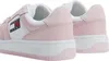 Close-up view of the back of two pink and white Tommy Hilfiger sneakers. Náhled obrázku produktu