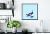 MuchoWow® Gerahmtes Poster Pfau - Blau - Skateboard - Tiere Produktbild-Vorschau 3