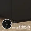 Vinsetto Rollcontainer Aktenschrank mit 3 Schubladen Produktbild-Vorschau 5