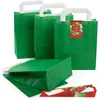 5 kleine dunkel-grün Papier-Tüte Geschenk-Tütchen mit Produktbild-Vorschau 1