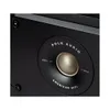 A close-up shot of a Polk Audio speaker, focusing on the brand name and a central metallic component. Produktbild-Vorschau