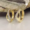 Creole 13x5mm Klappscharnier Tropfenform mit Zirkonias 9Kt Produktbild-Vorschau 2