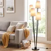 COSTWAY 4-flammige Stehlampe 160cm mit Fußschalter, Produktbild-Vorschau 2