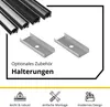 A20 LED Aluprofil Schwarz Eckprofil 30° 1m opal Produktbild-Vorschau 4