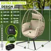 tillvex® Hängesessel mit Gestell Outdoor & wetterfester Produktbild-Vorschau 2