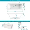 Calmwaters® Premium Badewanne Komplettset 180x80 cm mit Produktbild-Vorschau 5