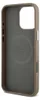 The back of a brown iPhone case with the Guess logo embossed on the interior. Náhled obrázku produktu