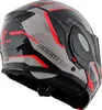 Bogotto FS-X600 Vyda Klapphelm, schwarz matt/grau/rot, S Produktbild-Vorschau 3