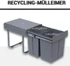HOMCOM 40L Einbaumülleimer Unterschrank ausziehbarer Produktbild-Vorschau 4