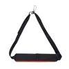 A black and orange shoulder strap with a padded grip and a metal clip, isolated on a white background. Náhled obrázku produktu