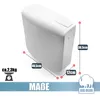BigDean WC Spülkasten Deluxe mit Voll-Metall Schlauch und Produktbild-Vorschau 3