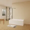 AICA 110cmx140cm Badewannenaufsatz Schwarz mit Blickdichten Produktbild-Vorschau 2