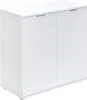 A white cabinet with two doors is shown against a white background. Produktbild-Vorschau