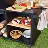 sweeek - Plancha-Feuerschale Ø80cm, Servierwagen mit Produktbild-Vorschau 8