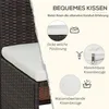 Outsunny 5tlg. Polyrattan Gartenmöbel Rattan Essgruppe Produktbild-Vorschau 5