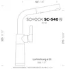 SCHOCK Armatur SC-540 in MAGNOLIA mit Zugauslauf / Produktbild-Vorschau 2