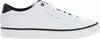 A white Tommy Hilfiger sneaker with black accents, shown from the side against a white background. Náhled obrázku produktu