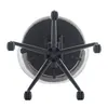 The underside of a black office chair with five legs and wheels, on a white background. Produktbild-Vorschau