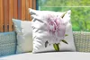 MuchoWow® Outdoor Kissen - Draufsicht auf eine rosa Produktbild-Vorschau 3