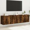 vidaXL TV-Wandschränke 2 Stk. Räuchereiche 80x30x41 cm Produktbild-Vorschau 2