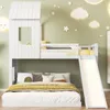 Łóżko piętrowe Fortuna Lai 90x200/140x200cm ze zjeżdżalnią Podgląd zdjęcia produktu 2