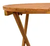 vidaXL Klappbarer Gartentisch Natur Ø70 x 75 cm Massivholz Produktbild-Vorschau 7