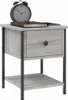 vidaXL Tables de nuit 2 pcs. Gris Sonoma 34x35,5x45 cm Bois Voir les images du produit 4