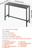 Tavolo da bar SucceBuy 1200 x 375 x 980 mm, tavolo da bar Anteprima dell’immagine prodotto 7