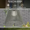 Solar Stehlampe Rattan Solarlampen mit Lichtsensor 25 Produktbild-Vorschau 6