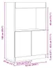 vidaXL Highboard Sonoma-Eiche 63x33x100 cm Holzwerkstoff Produktbild-Vorschau 7