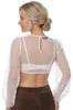 Dirndlbluse Kinding Langarm Puffarm ecru 40 Produktbild-Vorschau 5