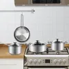 Wodillo Edelstahl Kochtopfset 7-teilig mit Glasdeckeln und Produktbild-Vorschau 7