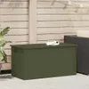 vidaXL Bac de stockage extérieur Olive Vert 100 x 50,5 x 50 Voir les images du produit 2
