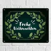 Frohe Weihnachten Mistelzweig Metallschild XL in 21x28 cm Produktbild-Vorschau 7
