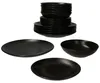18pcs Set d'assiettes Panther noir 6 personnes Voir les images du produit 1