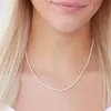 Silberkette Schlangenkette echtes 925er Silber 2,4mm von Produktbild-Vorschau 2