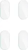 Four oval-shaped, transparent objects arranged in a 2x2 grid on a white background. Voir les images du produit