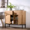 Kommode, 2 Türen, 2 Schubladen, Eichendekor - L90 x H80 cm Produktbild-Vorschau 7