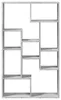 vidaXL Knihovna Betonově šedá 72x20x120,5 cm Dřevěný Náhled obrázku produktu 5