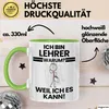 Lehrer Geschenk Tasse Lustiger Spruch Ich Bin Lehrer Warum Produktbild-Vorschau 3