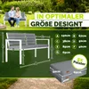 tillvex® Gartenbank Wetterfest 3-4 Sitzer mit Abdeckung & Produktbild-Vorschau 2