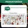 Kleurplaat tafelkleed Kerstmis, 183 x 86 cm, knutselposter, Productafbeelding-voorbeeld 2