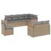 The Living Store 8-tlg. Garten-Sofagarnitur mit Kissen Produktbild-Vorschau 3