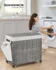 SONGMICS Wäschekorb, 160 L, mit Deckel, 3 Fächer, Produktbild-Vorschau 2